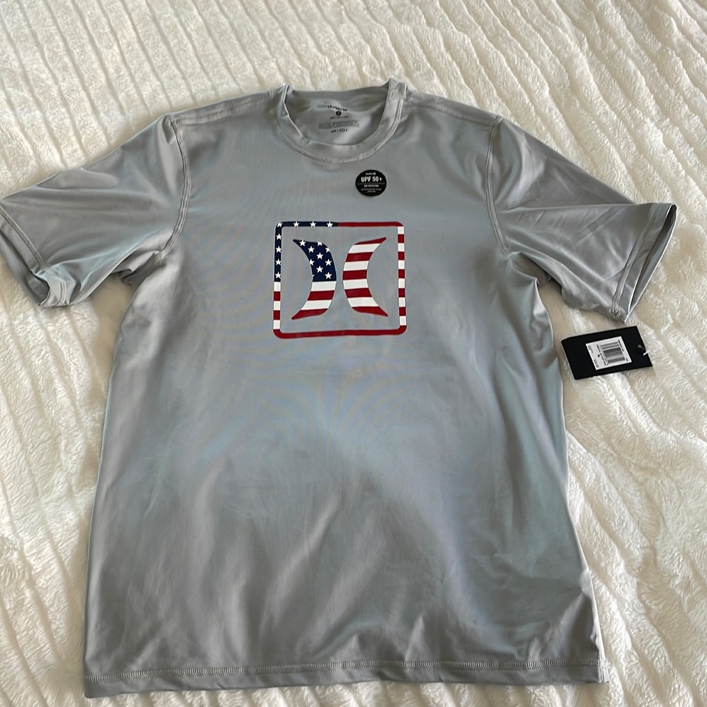 Grey Hurley rash guard